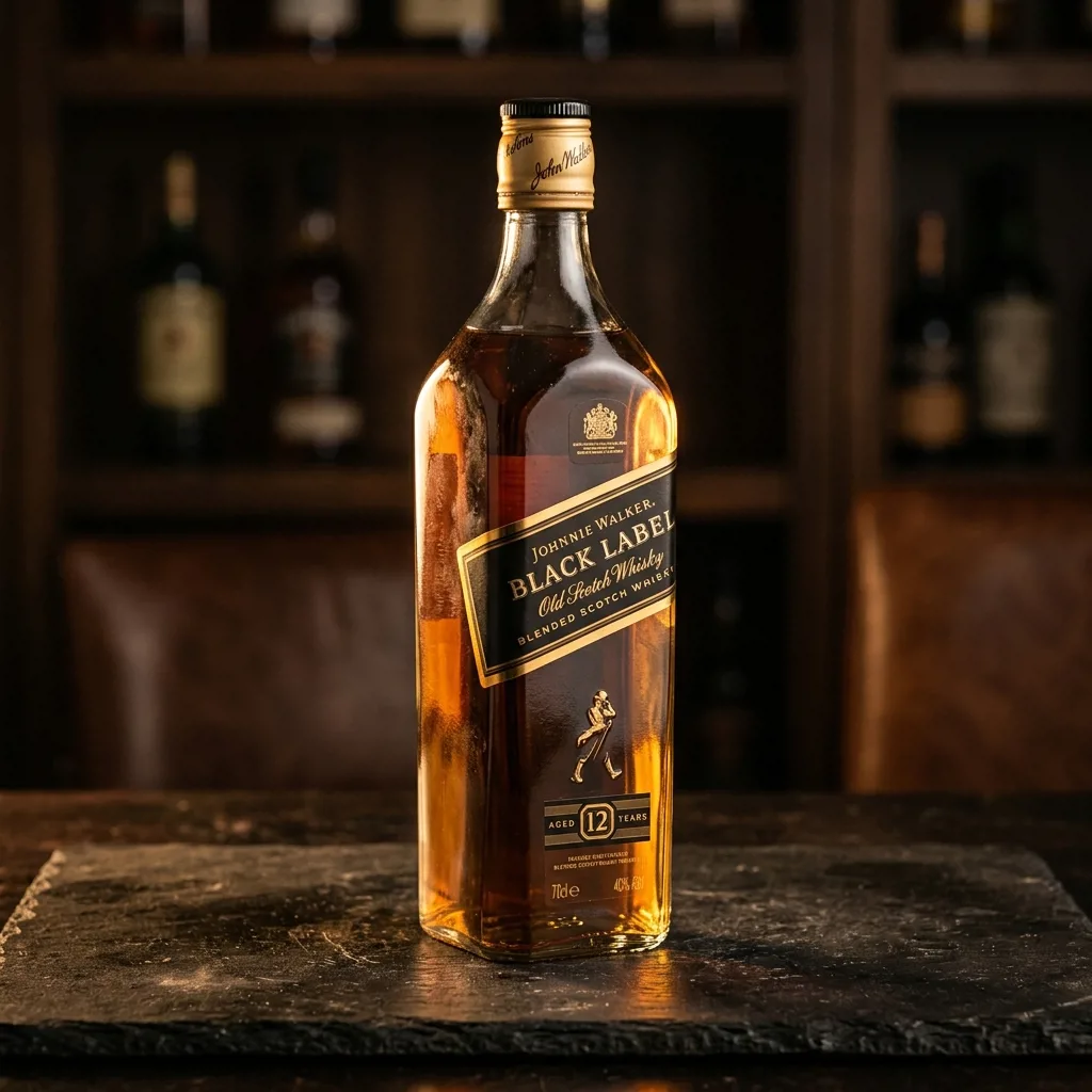 Виски Johnnie Walker Black Label в классической чёрной упаковке