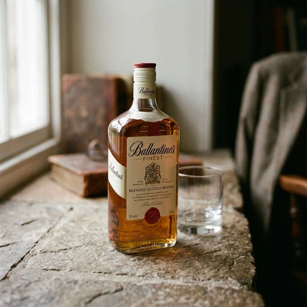 Виски Ballantine's Finest в прозрачной бутылке