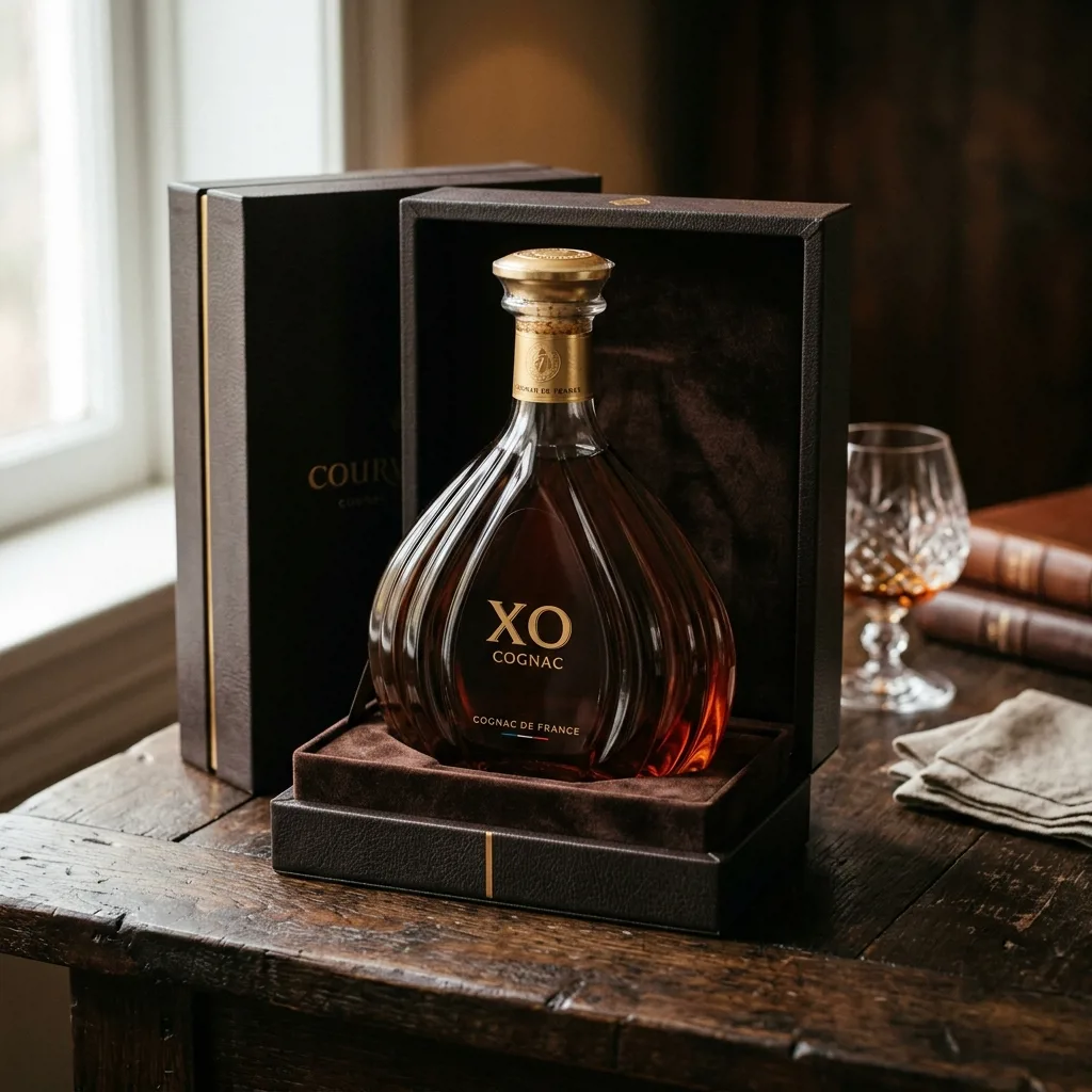 Бутылка коньяка Courvoisier XO в подарочной коробке